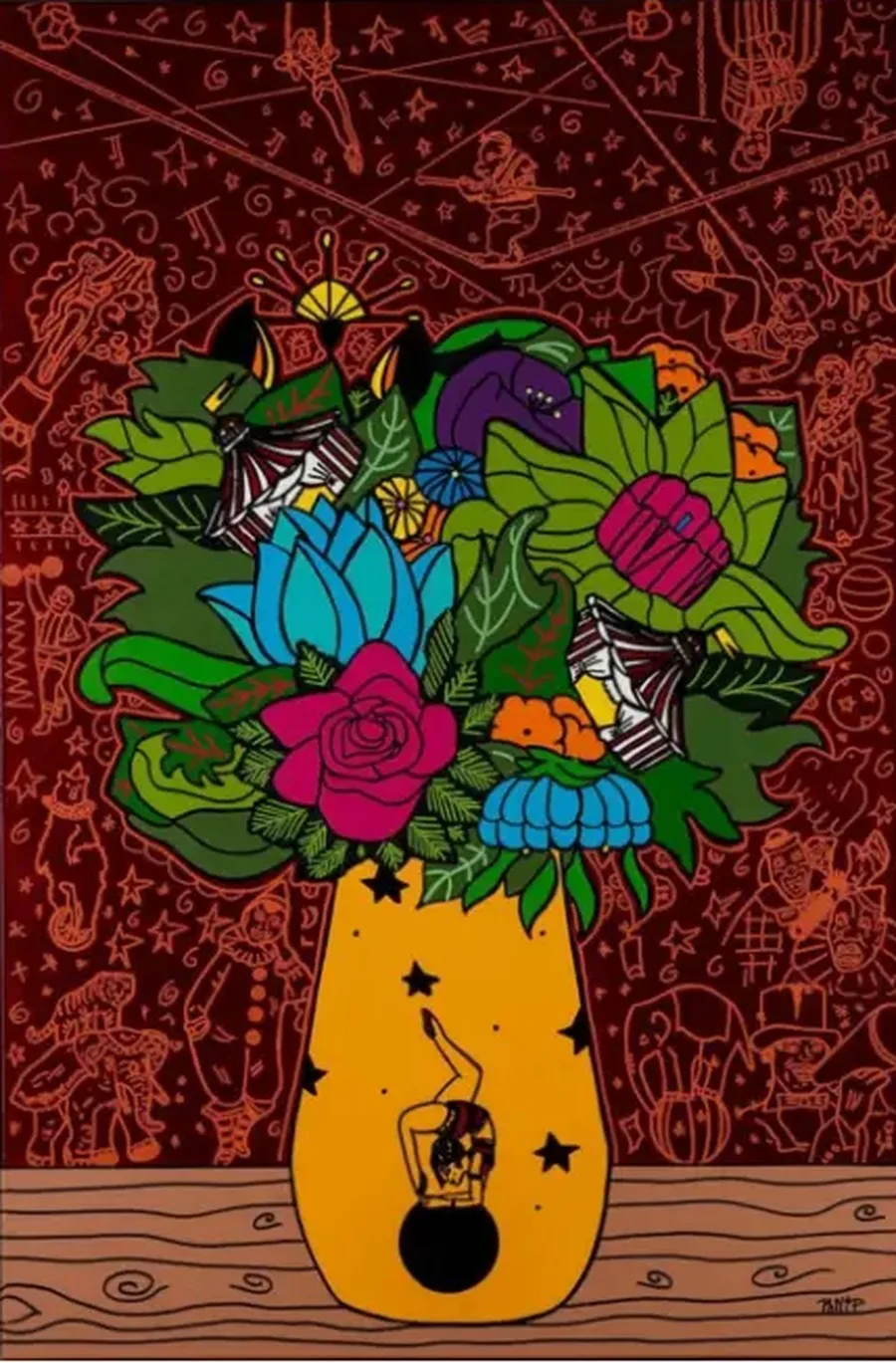 Ladies and Gentlemen — Acryl op canvas, 100 × 150 cm, 2024