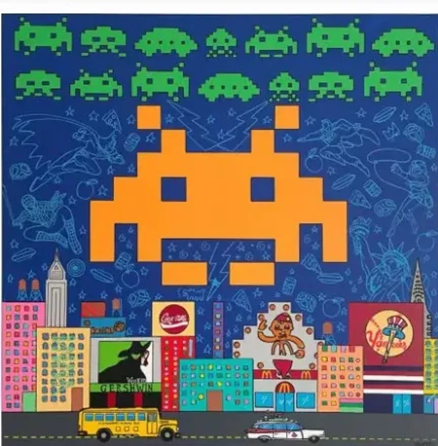 Nufu New York — Acryl op canvas, 100 × 100 cm, 2024